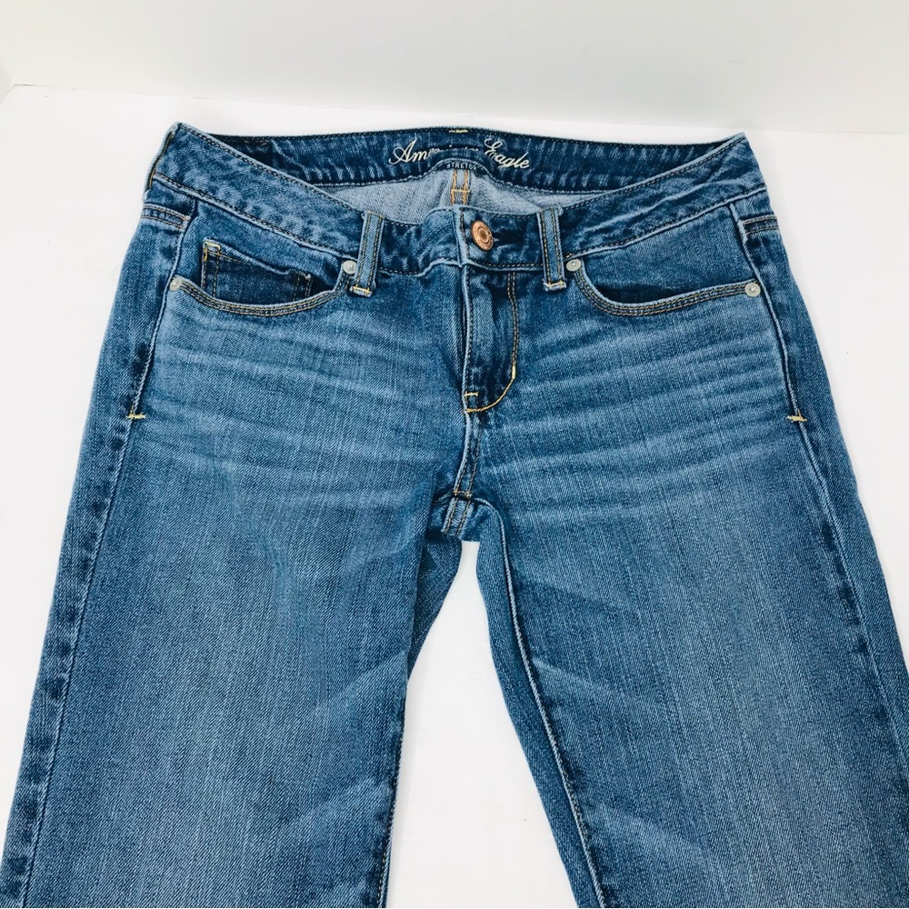 American Eagle denim jeans women’s 4 regular lot of 2 pair - Picture 6 of 9